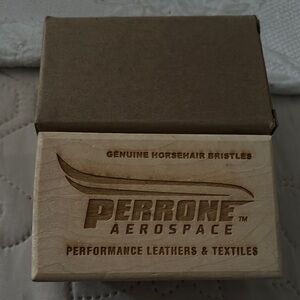 Perrone Leather Care Brush - Natural Wood